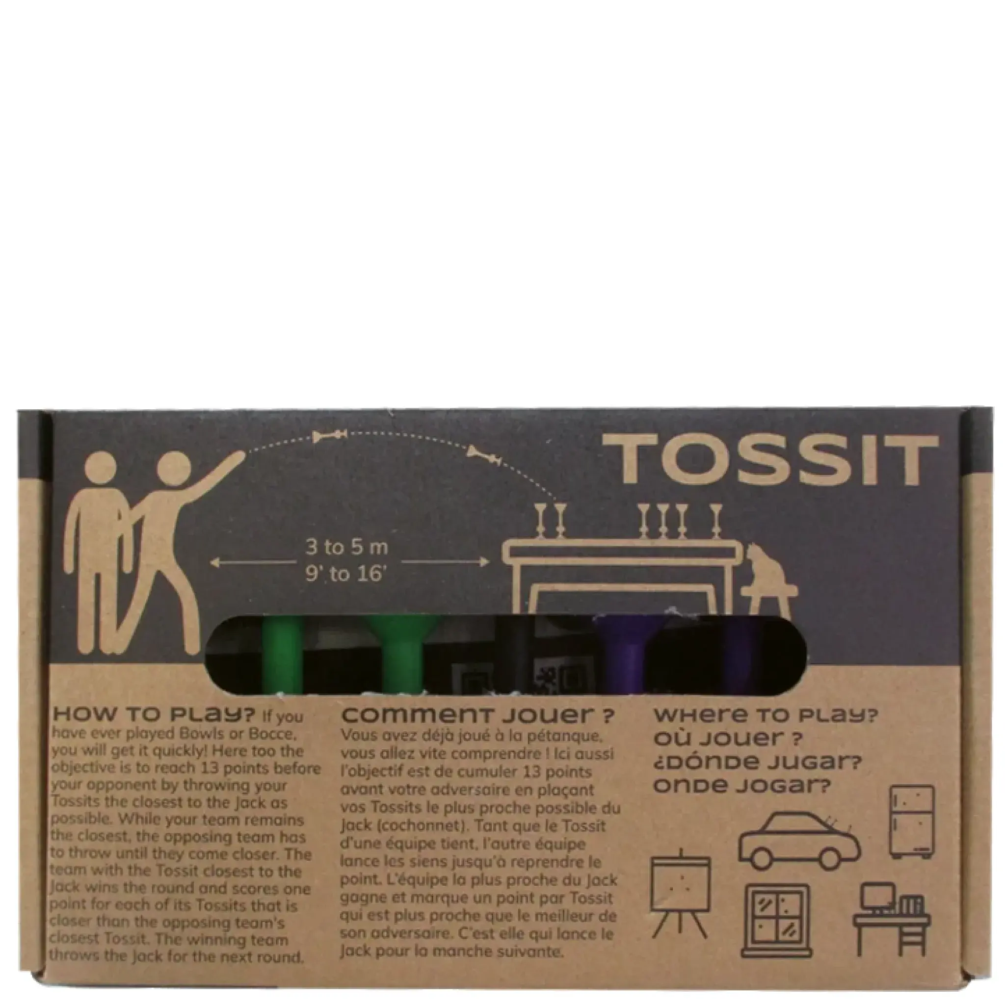 Tossit žaidimo rinkinys (violetinis/žalias)