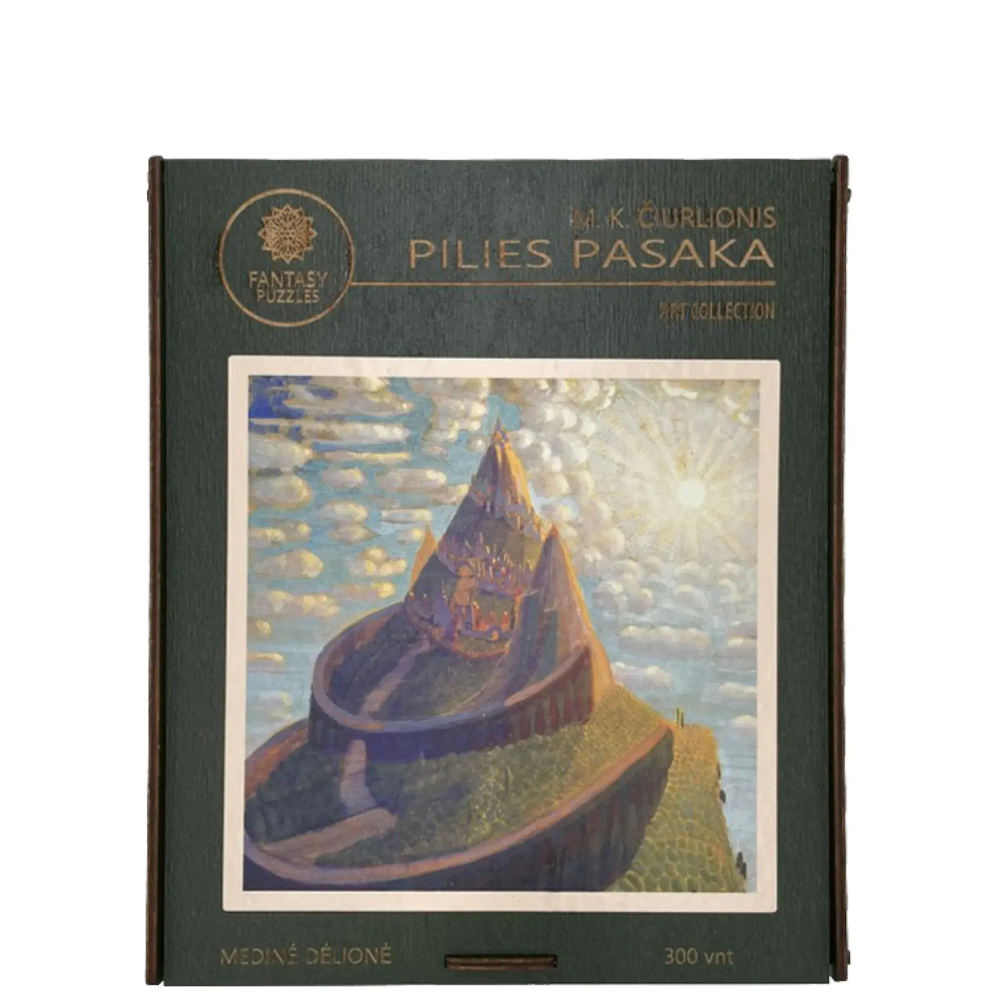 M.K. Čiurlionis Pilies pasaka Dėlionė Medinė M Dydis (150 detalių)