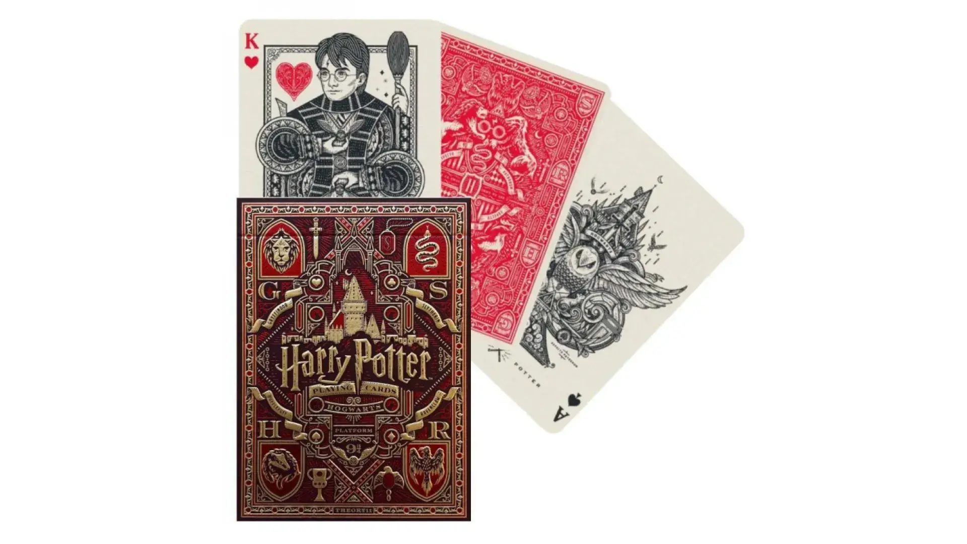 Zaidimas Harry Potter Gryffindor Raudonos zaidimo kortos