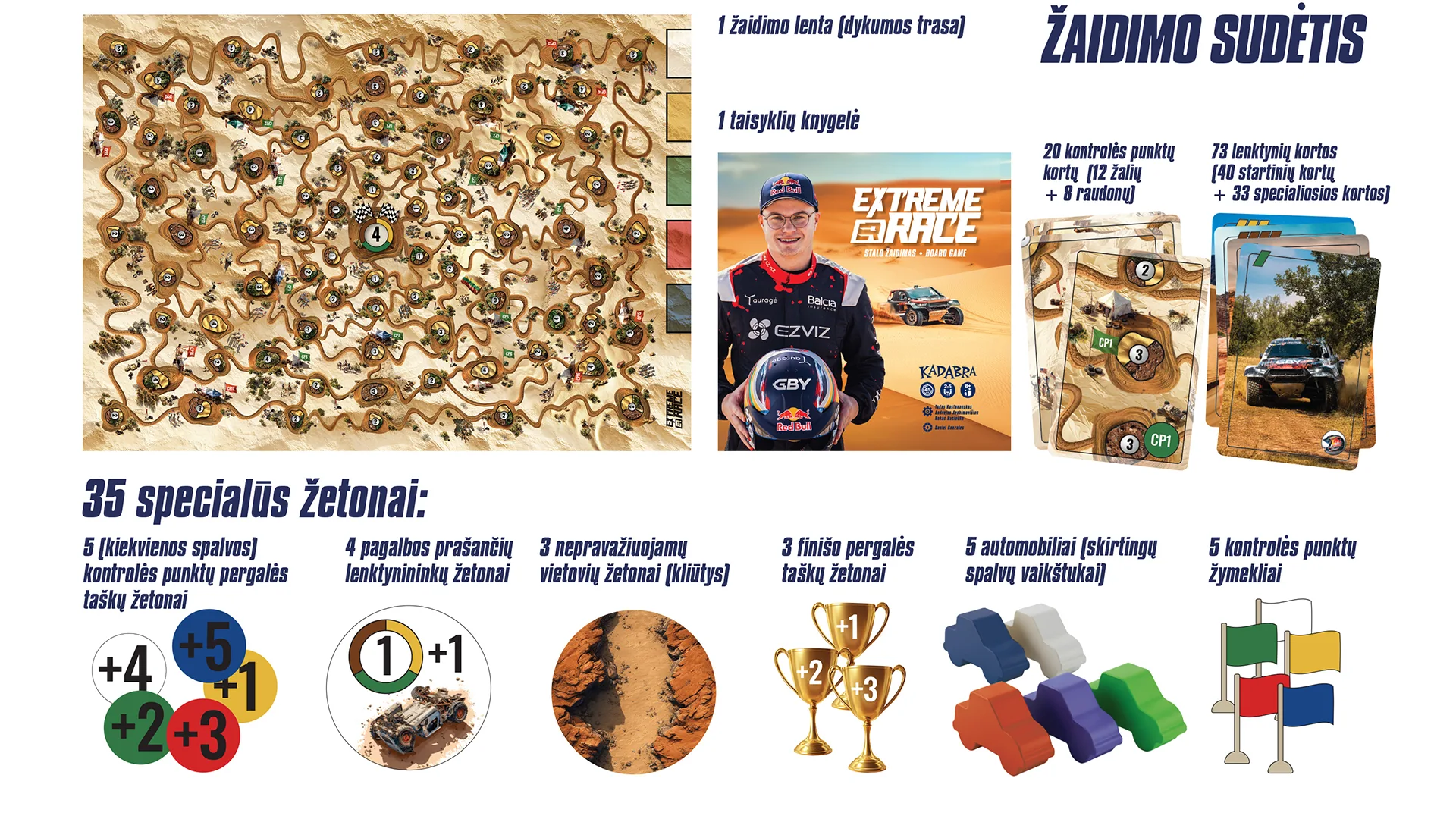 Stalo zaidimas Extreme Race by Rokas Baciuska (Leidejas UAB Kadabra)