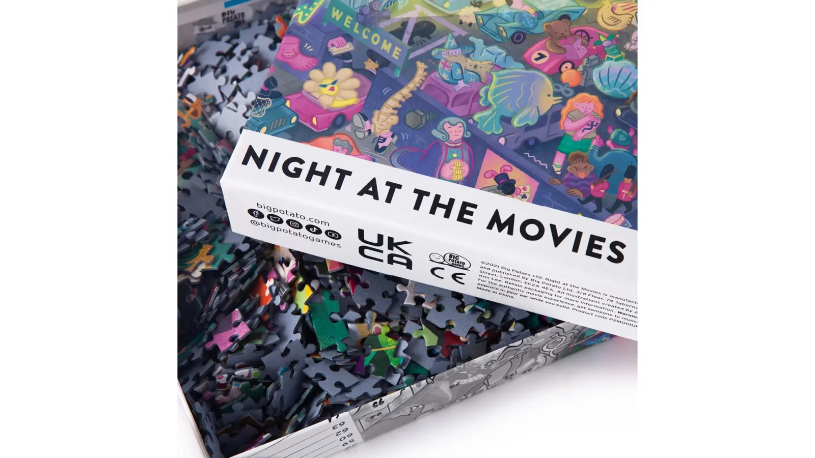 Night at the Movies Puzzle komponentai